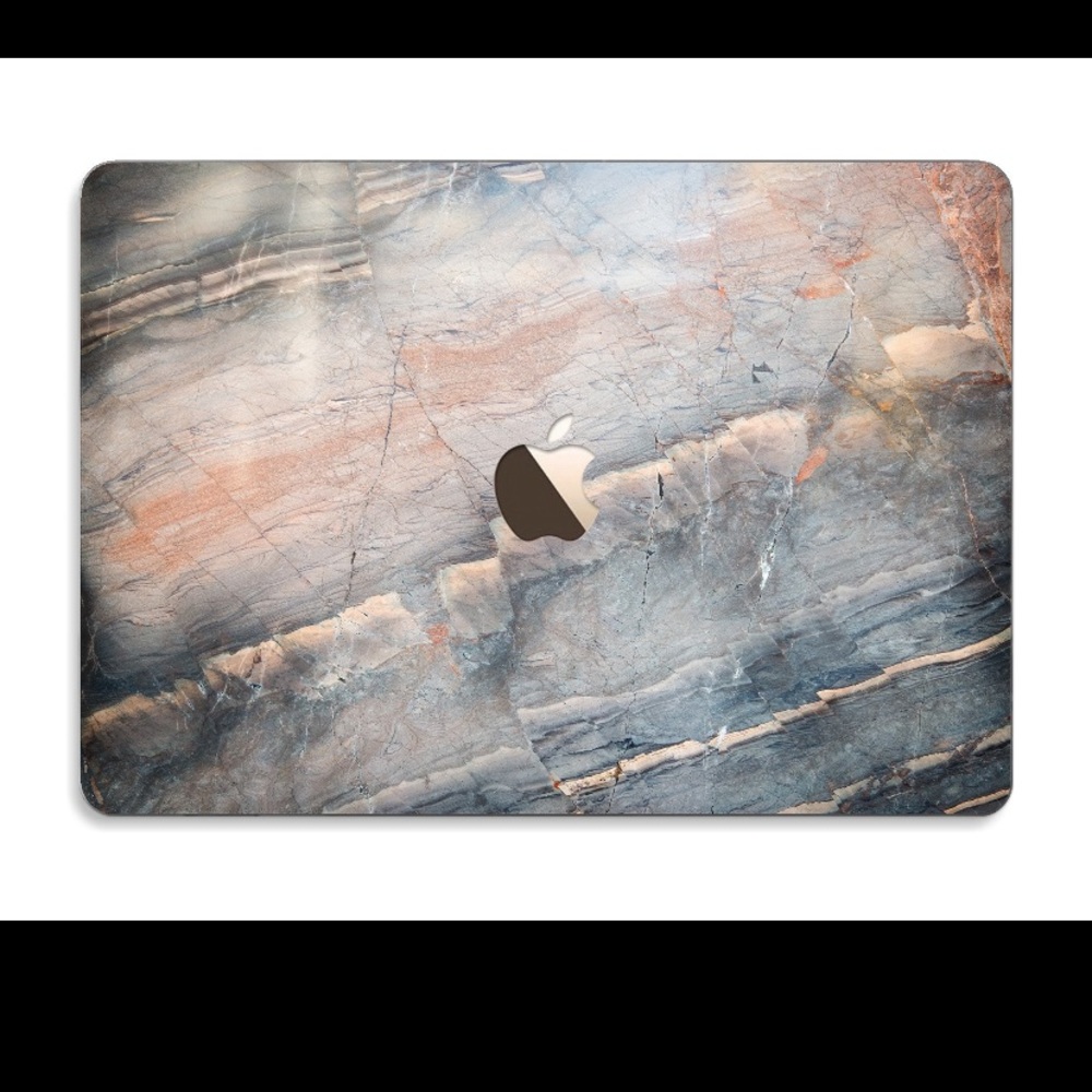 MacBook Air Grey Rose Gold Marble Laptop Cover